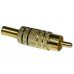Зображення Штекер RCA GOLD (чорний) 4mm у категорії RCA