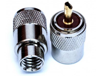 Зображення Штекер UHF RG-213  || під кабель , Латунь у категорії UHF- штекера та гнізда