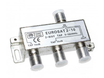 Зображення TAP EUROSAT -10dB 2-WAY 5-1000MHz у категорії Пасивні