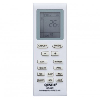 Зображення Універсальний пульт для кондиціонерів GREE KT-GR у категорії УНІВЕРСАЛЬНІ ПУЛЬТИ ДО КОНДИЦІОНЕРІВ