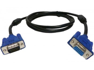Зображення Шнур VGA з фільтром діаметр 9.0 мм 1 метр у категорії VGA